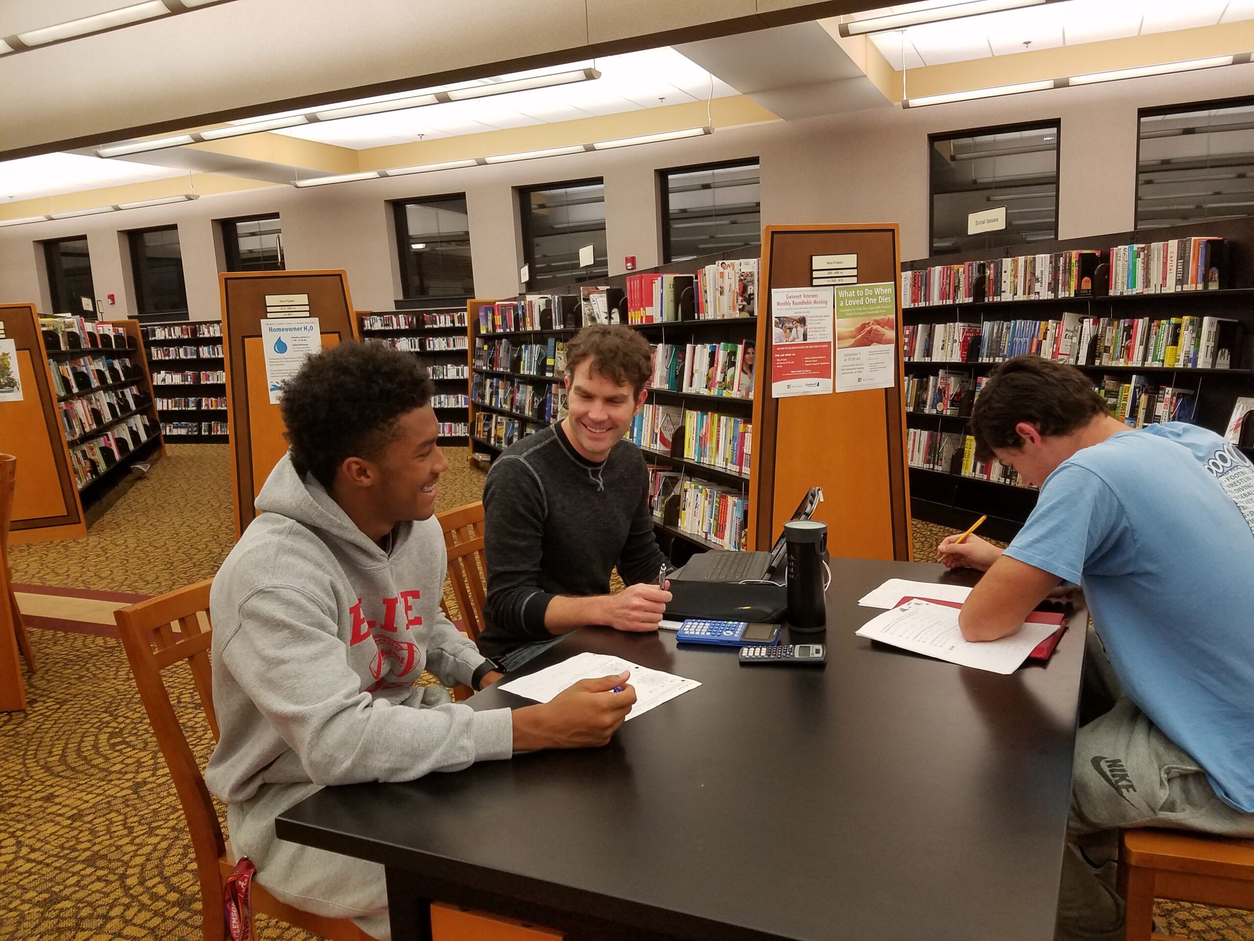 Students studying for standardized tests
